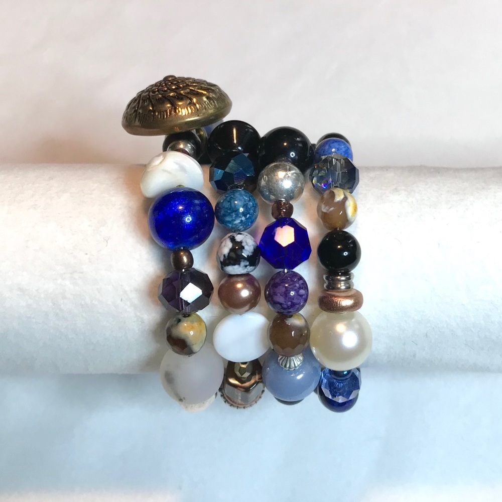 Handmade Bracelet with Vintage and Modern Elements (NB52-9H) New Without Tags - Picture 4 of 9